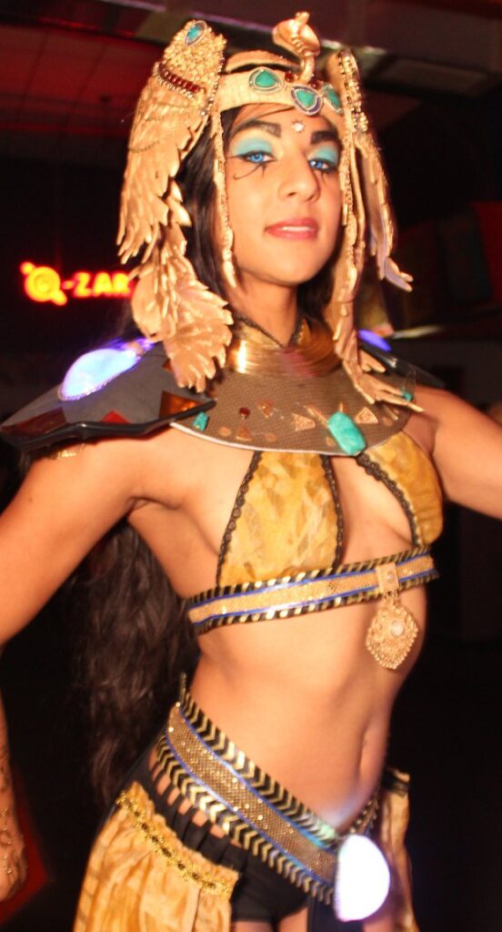 A Mixed Media Robot Cleopatra Costume